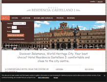 Tablet Screenshot of hotelcastellanosalamanca.com